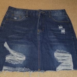 Denim skirt